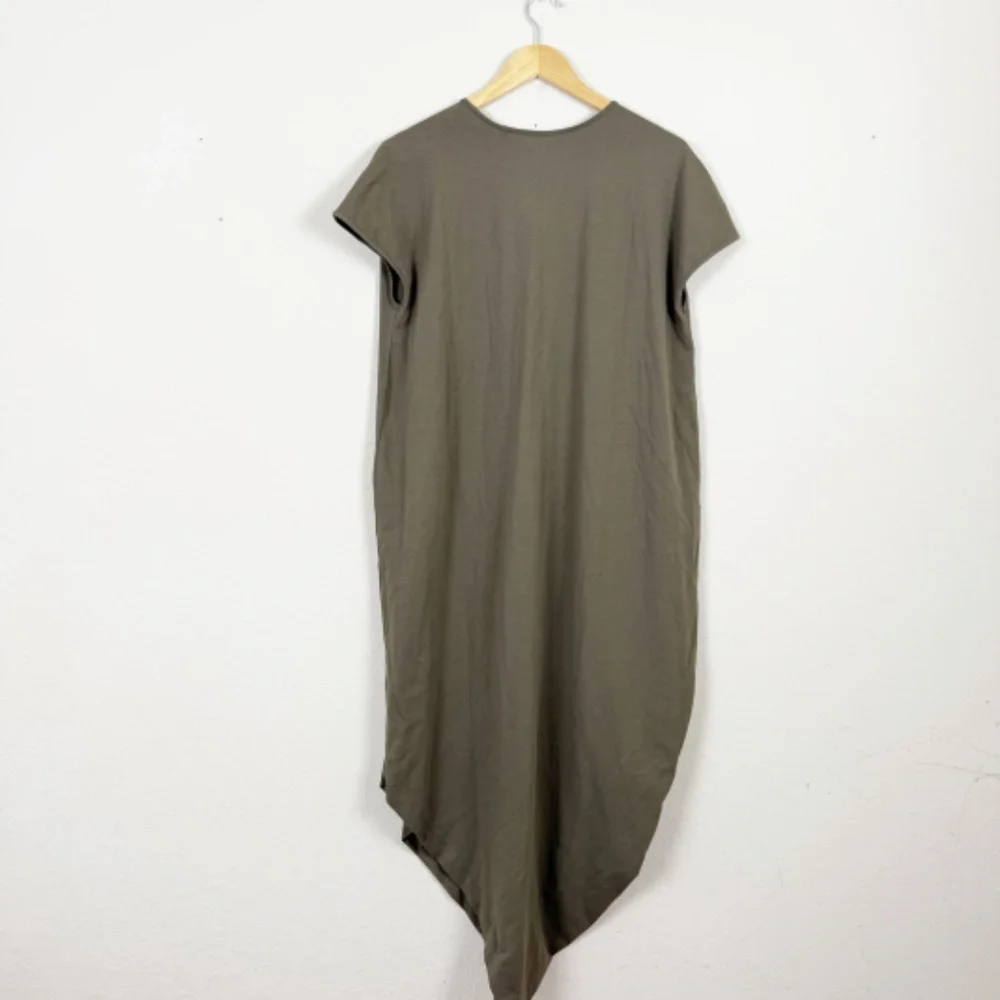 Universal Standard Iconic Geneva Cotton Green Asymmetrical Dress Size XS (10-12) - Picture 7 of 7